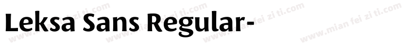 Leksa Sans Regular字体转换